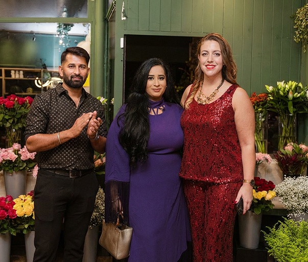 Rishi and Vanessa, founders of Riva Blooms